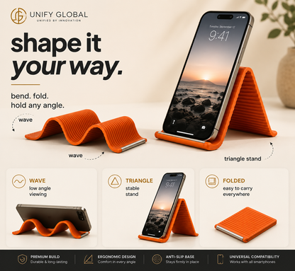 Unify Global Flexora™| Foldable Multi-Angle Desk Holder