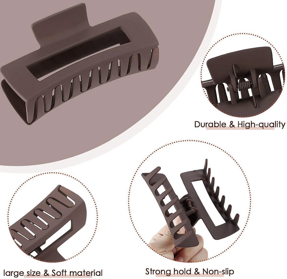 The Soft-Touch Flexible Claw Clip™